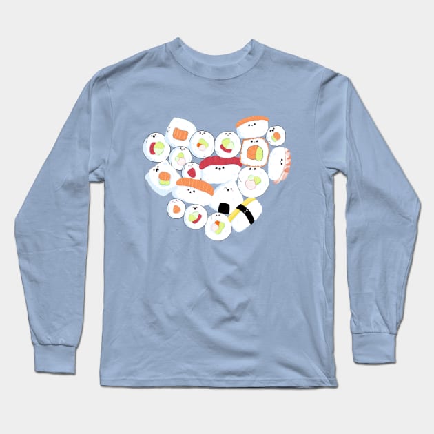 Sushi Love Long Sleeve T-Shirt by Jennisney